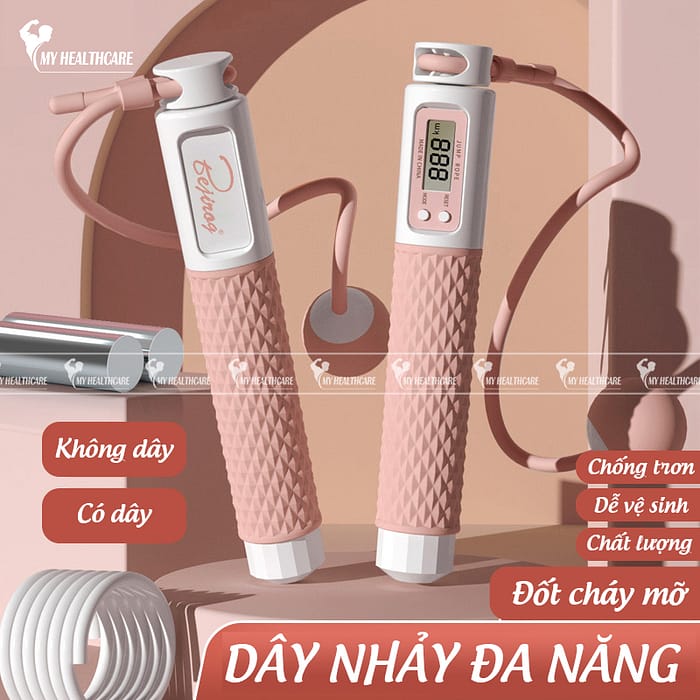 Dây Nhảy Không Dây Thông Minh Thể Dục Tại Nhà